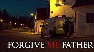 hot blonde with small 18+ natural tits rides big dick in preachers van