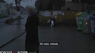 hot blonde with small 18+ natural tits rides big dick in preachers van