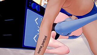 TV woman in sportswear gets drilled hard in uncensored hentai scene