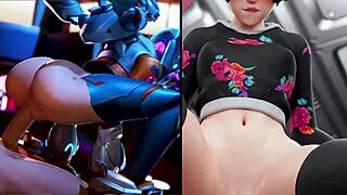 juno vs kiriko in this hentai anime showdown