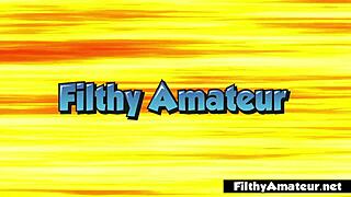 Watch this threesome with intense anal and that surprising pussy reveal