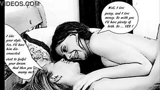 imogene encounters the widow in anime style