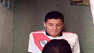 Watch The Soccer Player Get Masturbated And Swallowed In This Blowjob!