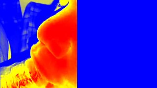 Thermal Sloppy Blowjob with Cumshot