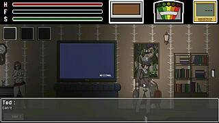 man fucked pretty lady in hentai game