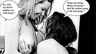 imogene encounters the widow in anime style