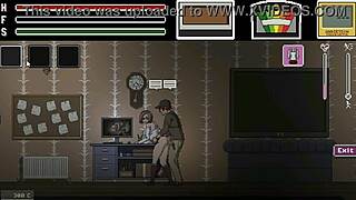 man fucked pretty lady in hentai game