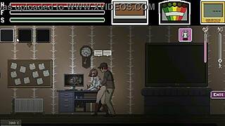 man fucked pretty lady in hentai game