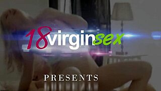 Virgin Blonde Takes First Hardcore Cock Dose