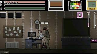 man fucked pretty lady in hentai game