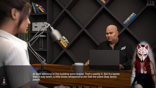 Kate Explores Outdoor Skirt Groping in Russian Anime Game