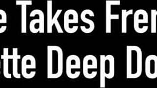 Brittany Shae takes French lord Alex Legends baguette deep down her throat