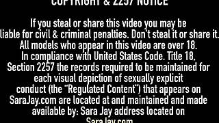 Busty cougar sara jay plays with herself in sexy lingerie!