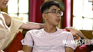 Stepmoms Battle in a Wild Group for His Hard Desire