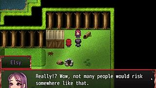 Damsel sucks premature ejaculating cock in harem hentai