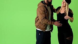 blonde teen bent over for huge black dick pounding