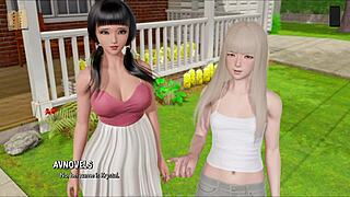 Big Tits Rippling As Huge Monster Cock Cums On Sexy 3D Cartoon Boobs