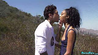 Cute Skinny Black Babe Jada Doll Bangs A Hot Stranger