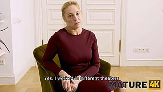 mature4k woman is bad wife but good employee having meeting with her boss