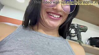 he visits my office for a business chat, but surprises me with a sloppy deepthroat blowjob right at my desk, her wet mouth engulfing my cock while she kneels on the floor