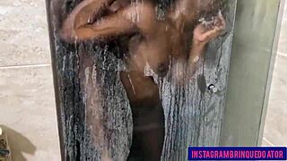 fucking this 18-year-old with a huge pussy in the bathroom is dangerous, i'll creampie without thinking twice