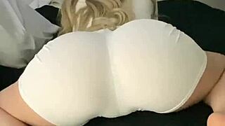 Snowbunny Clothes Ripped by BBC Then Filled with Cum