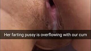 My cheating wife receives multiple creampies in her pussy from an old man, leading to pregnancy in this cuckold scenario.