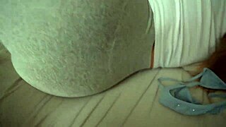 Step Sister Caught Me Jerking Off And I Fucked Her Through Leggings Hole