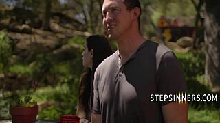 abbie maley stepsiblings fucking in outdoor park taboo detailed scene