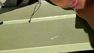 Asian Slut Masturbates Intensely On Dam