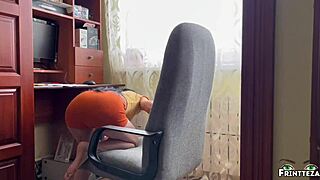 Stepson Helps Stepmom After Creampie