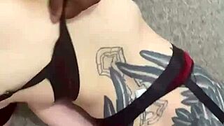 In the dirty bathroom, the tattooed emo slave bent over for a full nelson ass clap pounding from his New Zealand master.