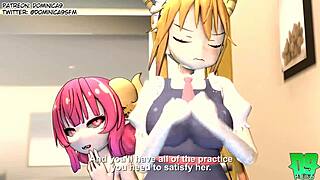 I can't beleive Tohru the maid dragon is nakd and having sex for cash in this hentai