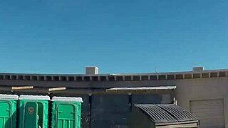 redhead boldly swallows cum at public gloryhole in porta pt3