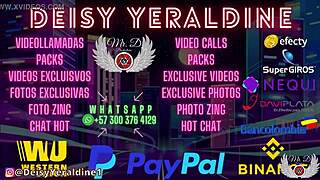 Deisyyeraldine masturbates in the mall, flashing her big ass for horny strangers.