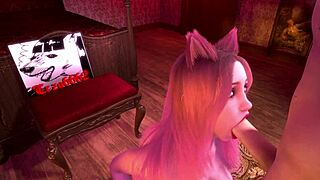 Cats Estrus L 3D animation SFM with hardcore costume action.