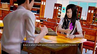 Big Tits Brunette in College Hentai Cartoon Gets Ass Fucked