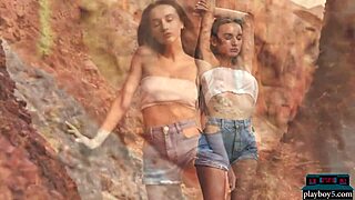 hey, watch perfect milf gloria sol strip outdoors in the mountains.