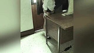 Camera Records Teacher And Student In School Office