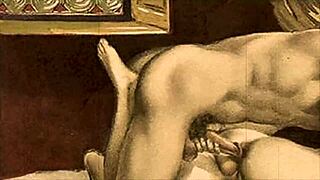 hey, check out this vintage erotic illustration today