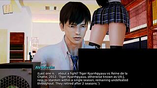 Big Tits Brunette in College Hentai Cartoon Gets Ass Fucked