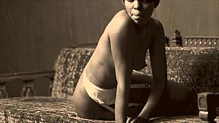 Very Rare Vintage Interracial Threesome Encounter