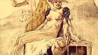 Hey, tjek denne vintage erotiske illustration i dag