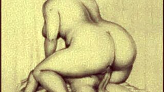 i'm looking at vintage erotic drawings