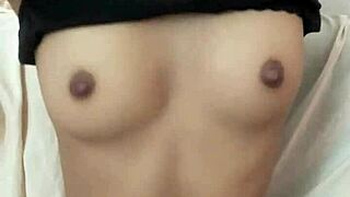 beautiful 18 year old teen reveals her small tits and pussy for intense fucking