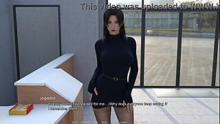 She gives me a handjob behind the counter