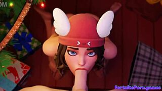 Hot Fortnite teen 18+s pounded hard by massive cocks in wild 3D action