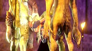 I-I mean, the black castle collapses in this hentai anime