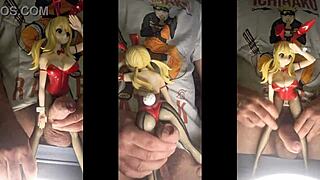 cumonfigures 2 features lucy bunny in anime style