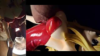 cumonfigures 2 features lucy bunny in anime style